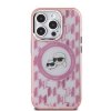 Karl Lagerfeld KLHMP15LHMCKMHP iPhone 15 Pro  6.1 różowy/pink IML Monogram Karl&Choupette Head MagSafe